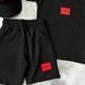🧢 Летний черный костюм с кепкой для мальчика | хлопок | Турция | Размер 98 см, 122 см, 134 см, 146 см, 158 см, 164 см