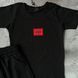 🧢 Летний черный костюм с кепкой для мальчика | хлопок | Турция | Размер 98 см, 122 см, 134 см, 146 см, 158 см, 164 см