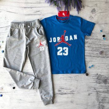 Летний костюм для мальчика в стиле Nike Jordan 38 Размер 140 см