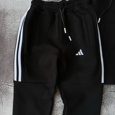 Теплий спортивний костюм на хлопчика з начісом в стилі adidas 5 Розмір 140 см, 146 см, 152 см