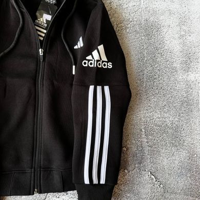 Теплий спортивний костюм на хлопчика з начісом в стилі adidas 5 Розмір 140 см, 146 см, 152 см