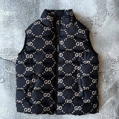 Дитячій жілет на дівчинку в стилі Gucci 19. Размер 92 см, 104 см, 116 см, 128 см, 152 см