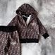 copy_Теплий дитячий костюм на дівчинку в стилі Fendi Розмір 80 см, 86 см