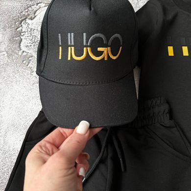 Літній костюм на хлопчика з кепкою в стилі HUGO BOSS  Розмір 86 см, 98 см, 110 см, 122 см, 134 см, 146 см, 158 см, 164 см