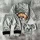 Костюм для девочки медвежонок, цвет чёрный, двунитка &mdash; размер 80 см