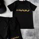 Літній костюм на хлопчика з кепкою в стилі HUGO BOSS  Розмір 86 см, 98 см, 110 см, 122 см, 134 см, 146 см, 158 см, 164 см
