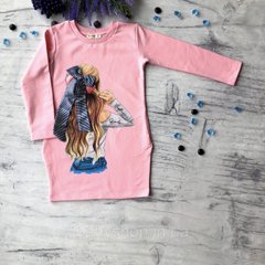 Детское розовое платье Breeze для девочки 169. Размер 116 см (6 лет), 140 см, 152 см