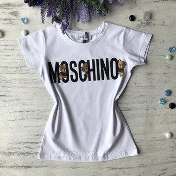 Футболка на дівчинку в стилі Moschino  Розмір&nbsp;122 см, 146&nbsp;см, 158 см, 164 см&nbsp;