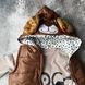 Костюм для хлопчика з жилеткою, сірий, помаранчевий, коричневий, двонитка &mdash; розмір 86 см