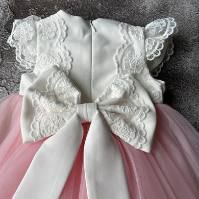 Святкове плаття, набір для хрещення для дівчинки 6 Розмір 62 см, 68 см Рожеве