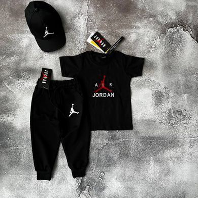 Літній костюм на хлопчика з кепкою в стилі Nike Air Jordan 2 Розмір 86 см, 98 см, 110 см, 122 см, 164 см