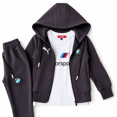 Костюм на хлопчика та дівчинку в стилі BMW Motorsport чорний Розмір 92 см, 98 с, 104 см, 110 см, 116 см, 122 см