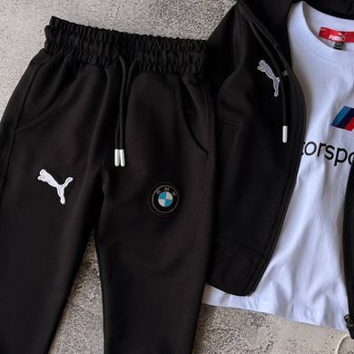 Костюм на хлопчика та дівчинку в стилі BMW Motorsport чорний Розмір 92 см, 98 с, 104 см, 110 см, 116 см, 122 см