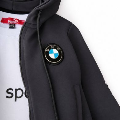 Костюм на хлопчика та дівчинку в стилі BMW Motorsport чорний Розмір 92 см, 98 с, 104 см, 110 см, 116 см, 122 см