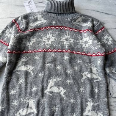 Теплий новорічний светр на хлопчика та дівчинку 33 Розмір 158 см, 164 см,