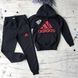 👕🏃&zwj;♂️ Спортивный костюм для мальчика из двунитки черный 🖤 Размер 128 см, 164 см, 176 см, 182 см
