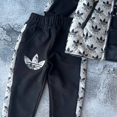 Костюм на хлопчика трійка з жилеткою в стилі Adidas 30 Розмір 98 см, 146 см