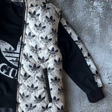 Костюм на хлопчика трійка з жилеткою в стилі Adidas 30 Розмір 98 см, 146 см