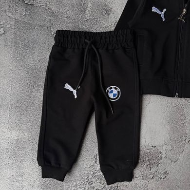 Дитячий костюм на дівчинку в стилі PUMA BMW Motorsport 81 Розмір 68 см, 74 см, 80 см, 86 см  Чорний
