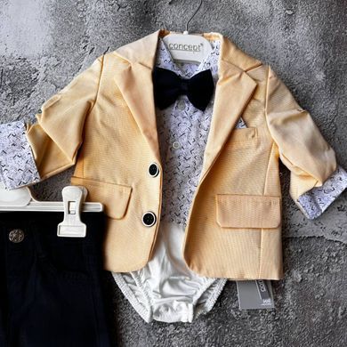 Дитячий святковий хрестильний костюм для хлопчика 👶 Розмір 68 см, 74 см, 80 см