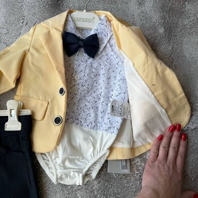Дитячий святковий хрестильний костюм для хлопчика 👶 Розмір 68 см, 74 см, 80 см