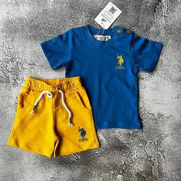 Літній костюм на хлопчика в стилі Polo 2. Розмір 74 см, 80 см