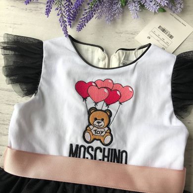 Дитяче літнє плаття в стилі Moschino. Розмір 86 см,  98 см, 104 см