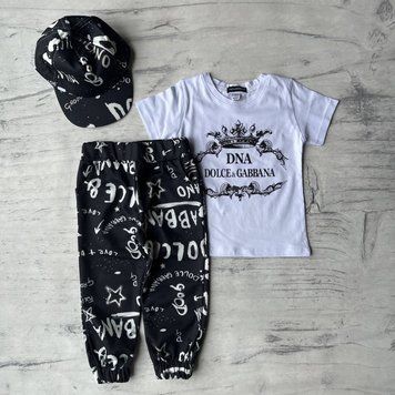 Літній костюм на дівчинку в стилі Dolce & Gabbana Розмір 98  см