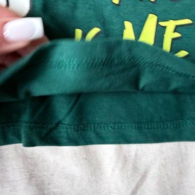 Новорічна піжама для хлопчика &mdash; реглан та штани на еластичному поясі й з манжетами &mdash; 92 см