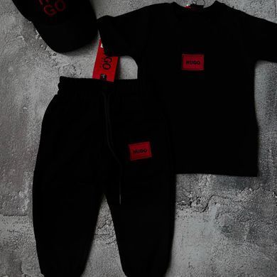 Літній костюм на хлопчика з кепкою в стилі HUGO BOSS 2 Розмір 86 см, 98 см, 110 см, 122 см, 134 см, 146 см, 158 см, 164 см