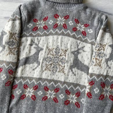 Теплий новорічний светр на хлопчика та дівчинку 36 Розмір 146 см, 152 см,