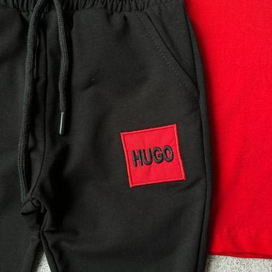 Літній костюм на хлопчика кепкою в стилі HUGO BOSS 7 Розмір 98 см, 104 см, 110 см, 122 см, 128 см, 140 см