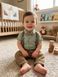 Летний праздничный и крестильный костюм для мальчика 👶✨ с бабочкой Размер 68 см, 80 см, 86 см бирюзовый