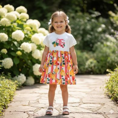 Літнє плаття на дівчинку в стилі Dolce&Gabbana 2 Розмір 86 см, 92 см, 98 см, 104 см, 122 см