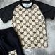 Літній костюм на хлопчика в стилі Gucci з кепкою 65 Розмір 164 см